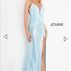 Jovani light blue formal dress - size 4.